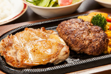 牛ハンバーグ・赤城鶏ステーキ