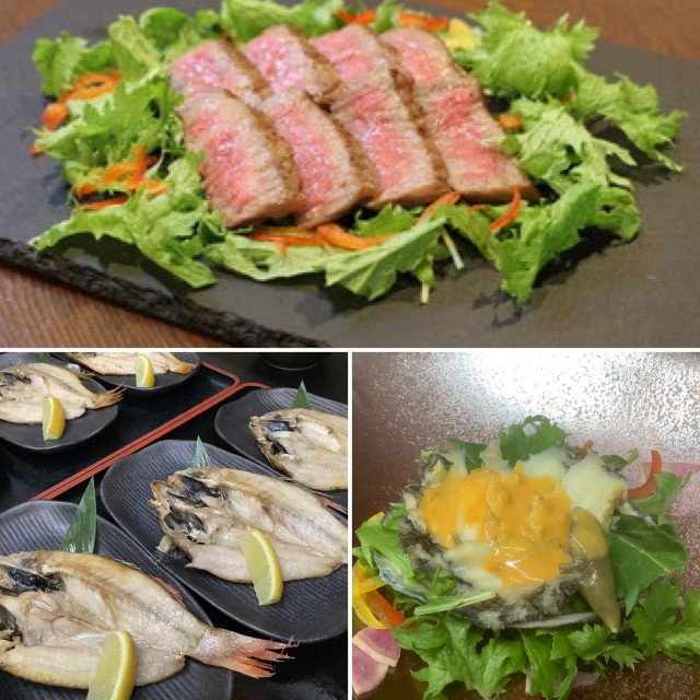 全国の厳選豪華食材の数々　　美味しい料理を食べたい時にお選び頂いております。