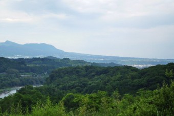 赤城方面に景観が開ける