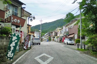 静かな温泉街
